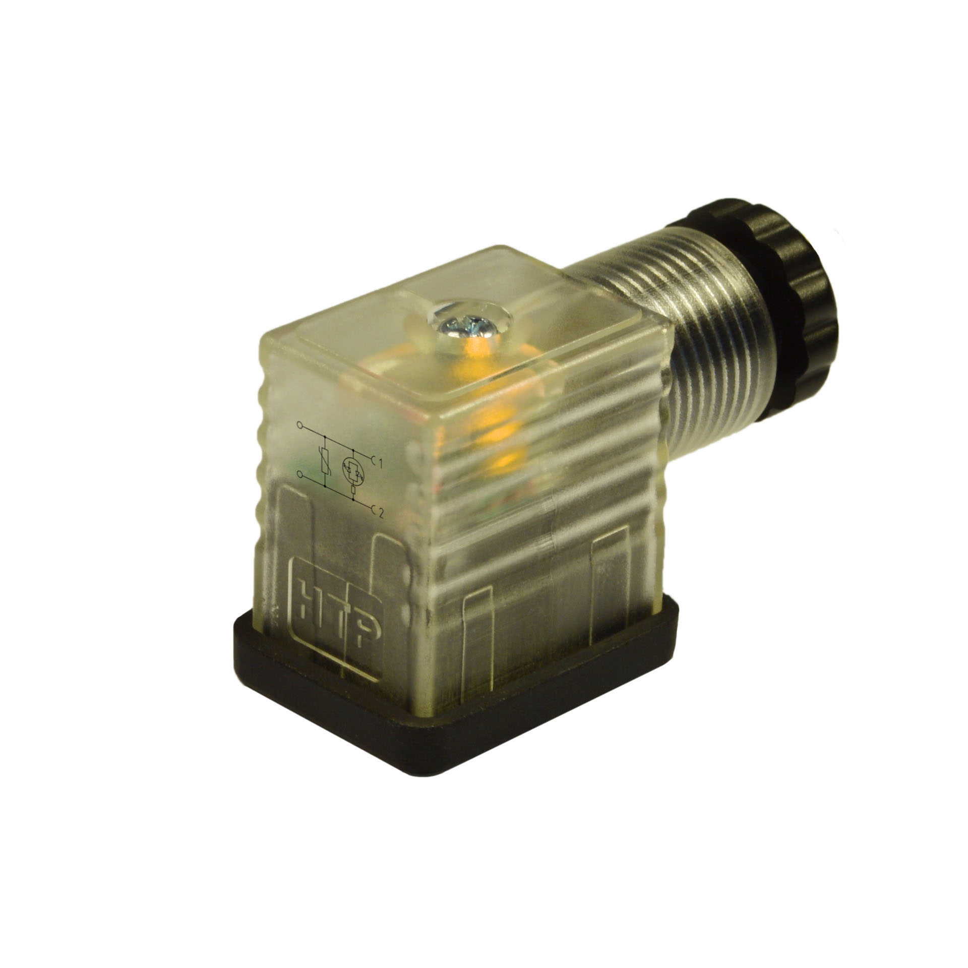 Industriale/B a cablare,2p+T(h.12),LED giallo+vdr,24VAC/DC,PG9